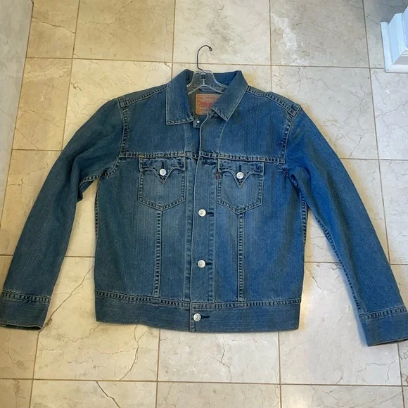 Levis Type 1 Denim Men’s Jacket Size XL, Great condition, Western Yoke & Details - Picture 12 of 16